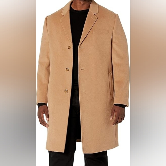 New Saks Fifth Avenue Cashmere Wool Blend Overcoat - Picture 11 of 14